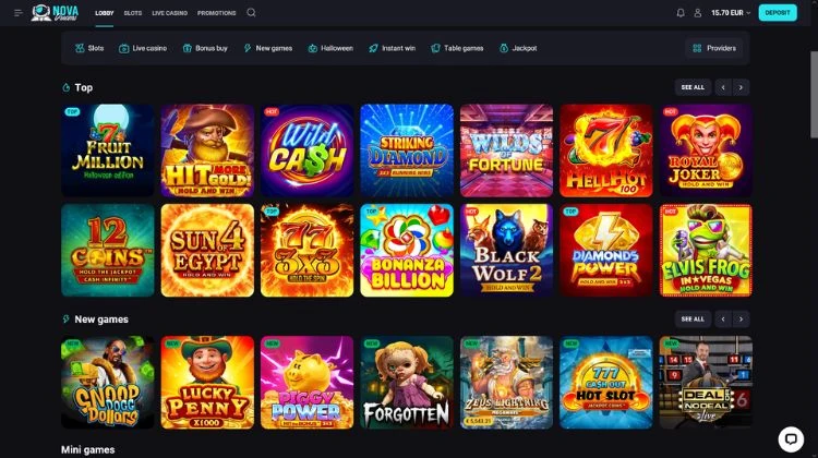 Live Casino bei Nova Dreams